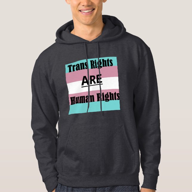 Transitrechte SIND Menschenrechte Hoodie (Vorderseite)
