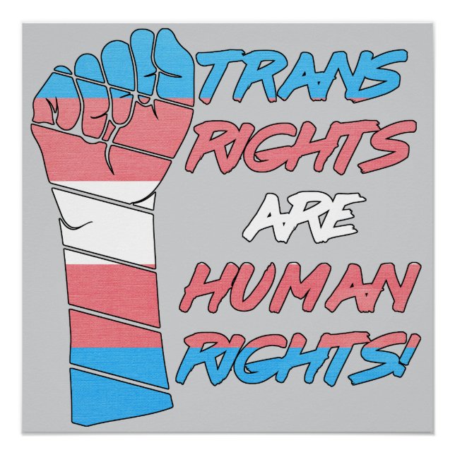 Transitrechte sind Menschenrechte Poster (Vorderseite)