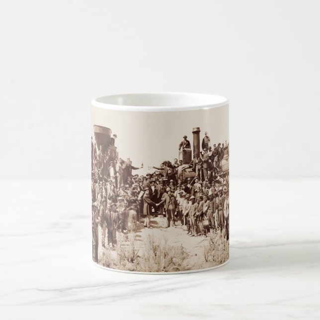 Transkontinentale Eisenbahn - goldene Kaffeetasse (Mittel)