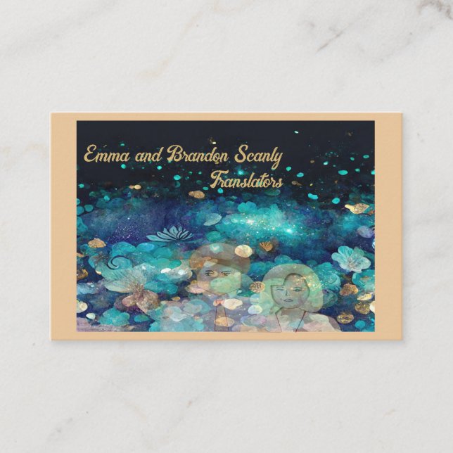 Translator Business Card Visitenkarte (Vorderseite)