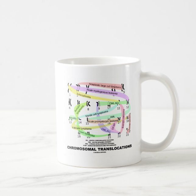 Translokationen (Karyogram) Kaffeetasse (Rechts)