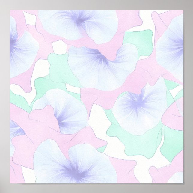 Translucent Flow Lace Wallpaper and Wall Decor Poster (Vorne)