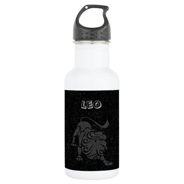 Translucent Leo Trinkflasche (Vorderseite)