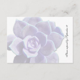 Translucent Lilac Sukkuline Vintage uAwg RSVP Karte
