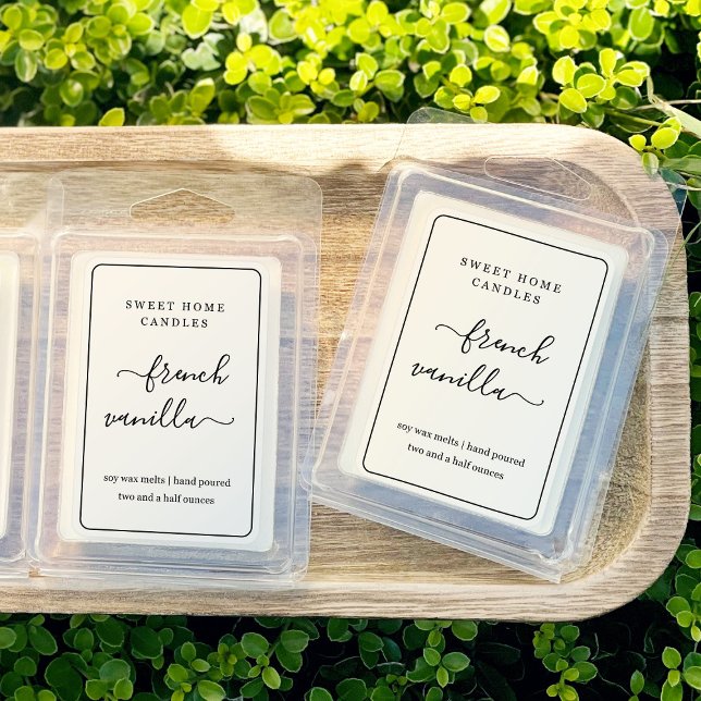 Translucide 2x3" Étiquettes de fonte de cire (Créateur téléchargé)