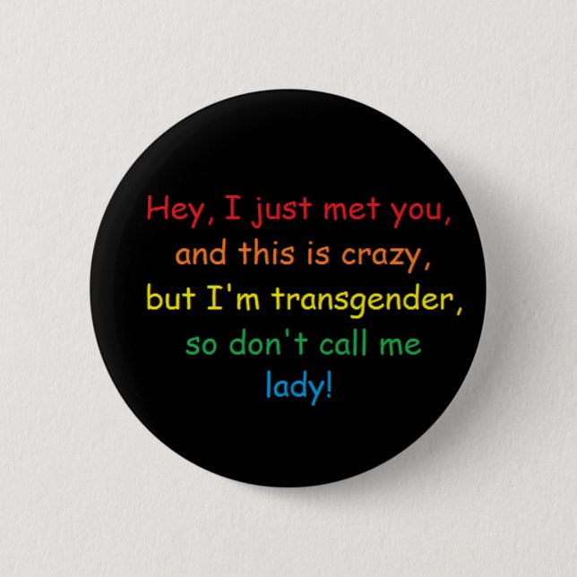 Transman Knopf Button (Vorderseite)