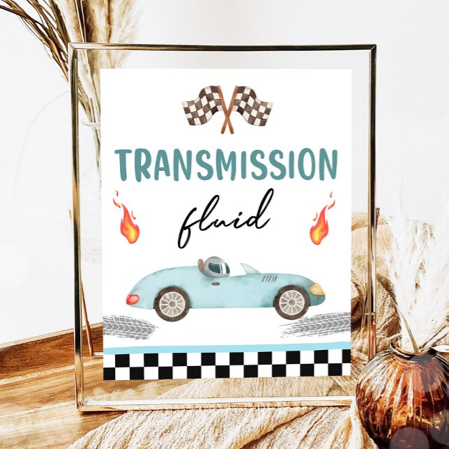 Transmission Fluid Race Car zwei schnelle Geburtst Poster (Von Creator hochgeladen)
