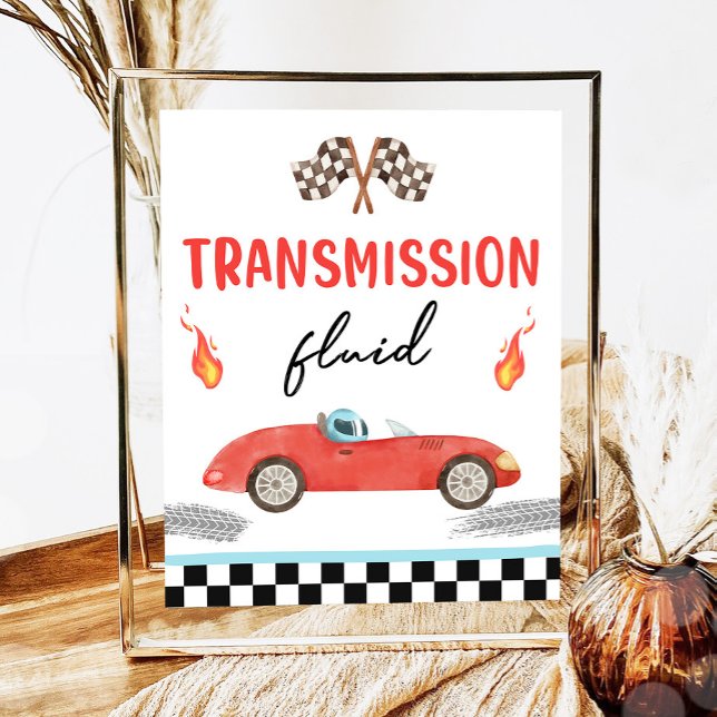 Transmission Fluid Race Car zwei schnelle Geburtst Poster (Von Creator hochgeladen)