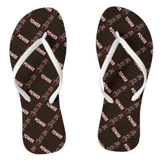 Transmission Tower and Power Line Muster Flip Flops