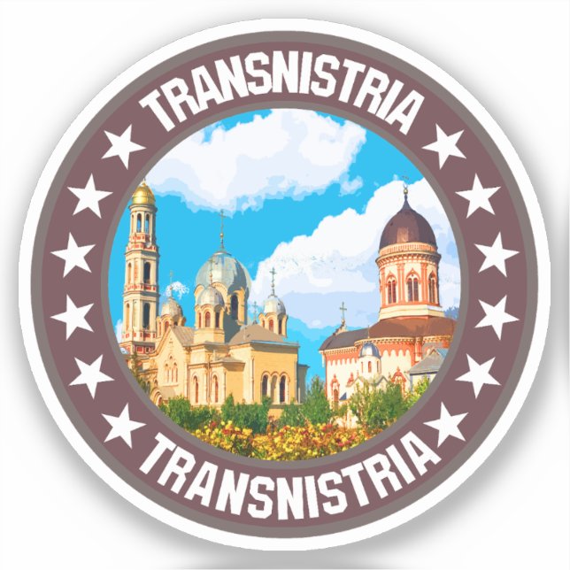 Transnistrien Aufkleber (Vorderseite)