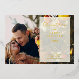 Transparency Overlay Photo Whimsical Merry Xmas Folieneinladung