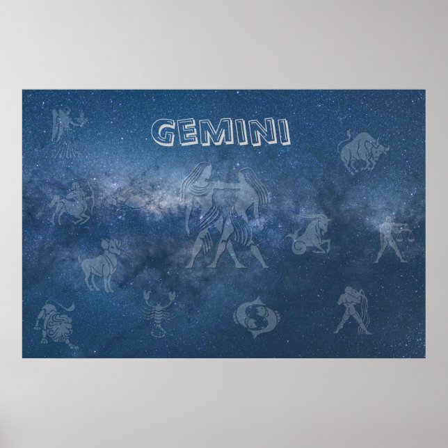Transparent Gemini Poster (Vorne)