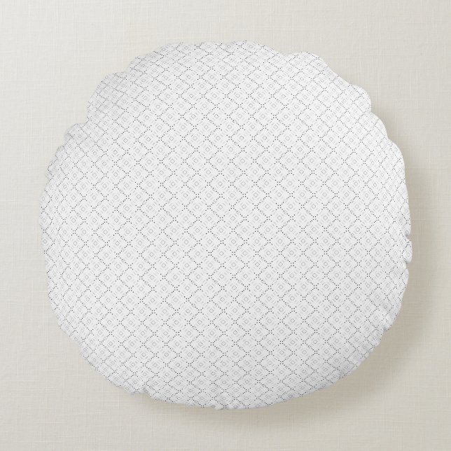 Transparent Grid PNG | Editable Texture Overlay Rundes Kissen (Vorderseite)