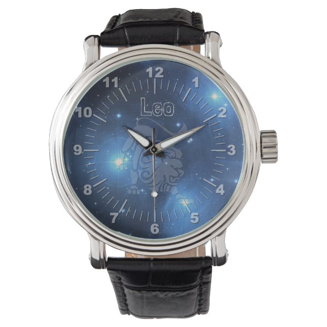 Transparent Leo Armbanduhr (Vorderseite)