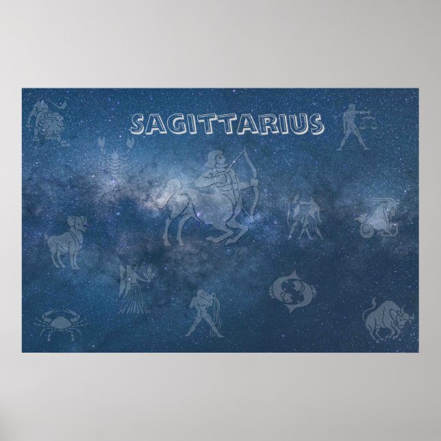 Transparent Sagittarius Poster (Vorne)