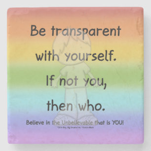 transparent sein steinuntersetzer
