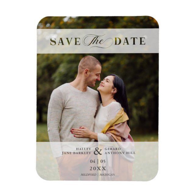 Transparente Ausschneiden des Papiereffekts Foto S Magnet (Vertikal)