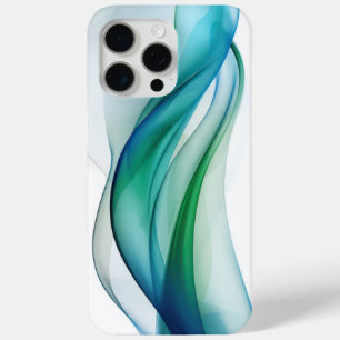 Transparente blau-grüne Formen Case-Mate iPhone Hülle