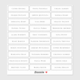 Transparente, einfache und elegante Klassiker Aufkleber