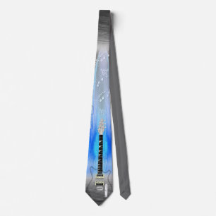 Transparente Gitarre Krawatte