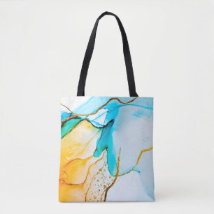 Transparente Kreativität. Abstrakte Kunstwerke. Tr Tasche