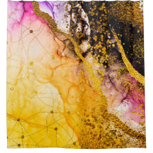 Transparente Kreativität. Abstrakte Wolken - ART.  Duschvorhang
