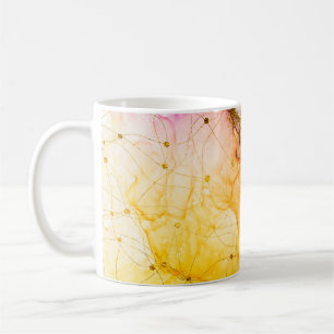 Transparente Kreativität. Abstrakte Wolken -KUNST. Kaffeetasse