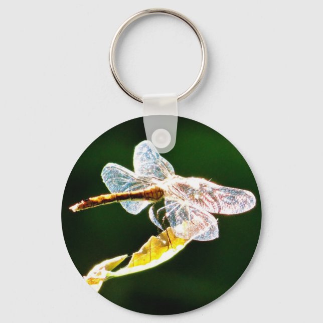 Transparente Libelle Schlüsselanhänger (Vorderseite)