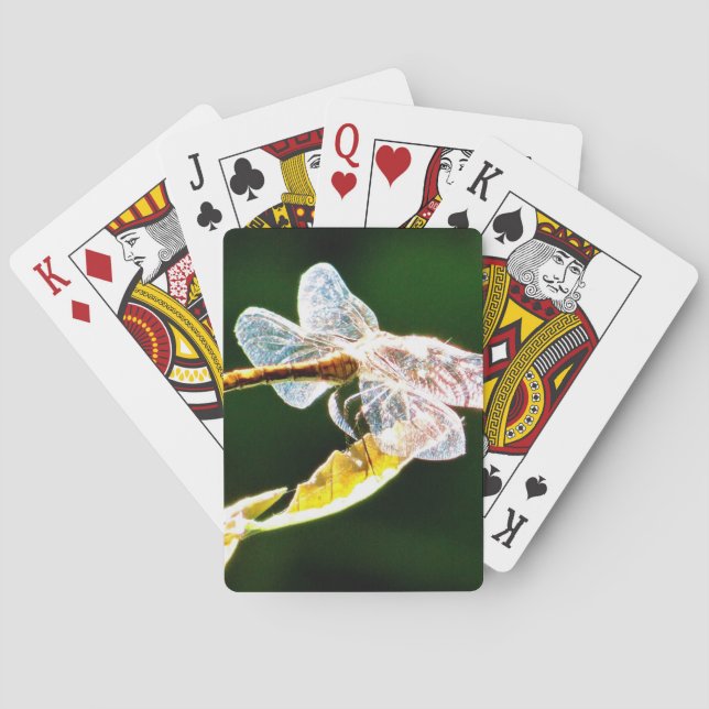 Transparente Libelle Spielkarten (Rückseite)