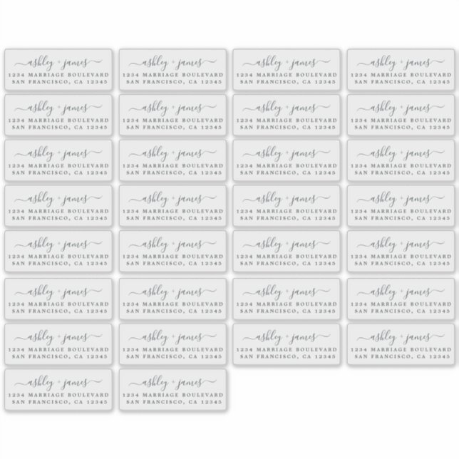 Transparente Rücksendeadressen-Aufkleber 3,42 x 1, Aufkleber (Vorderseite)