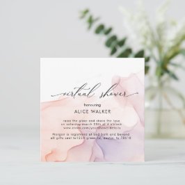 Transparente Seidendusche - Einladung