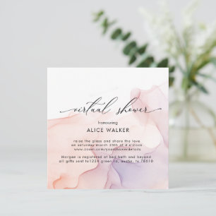 Transparente Seidendusche - Einladung