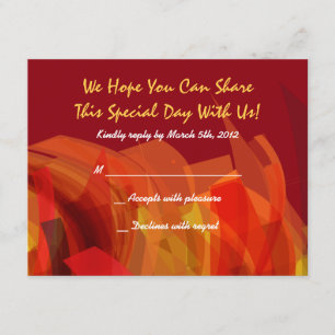 Transparente Star Bat Bar Mitzvah Antwortkarte rot RSVP Karte