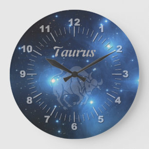 Transparente Taurus Große Wanduhr