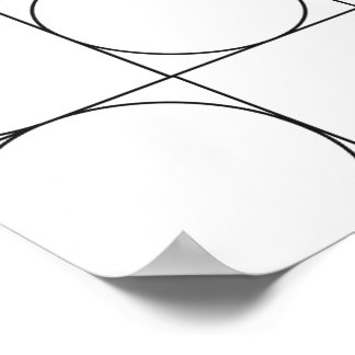 transparenter klassischer geometrischer Linienstil Poster