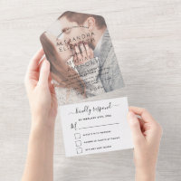 Transparentes Foto Hochzeit Einfaches Modernes UAW