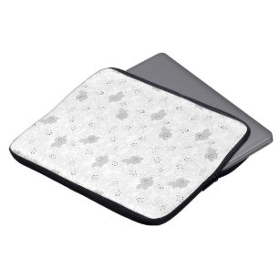 Transparentes Gitter-Overlay – Editierbare PNG-Tex Laptopschutzhülle