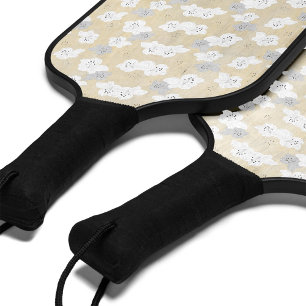 Transparentes Grid-Overlay - bearbeitbare PNG-Text Pickleball Schläger