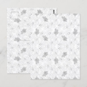 Transparentes Grid-Overlay - bearbeitbare PNG-Text Postkarte