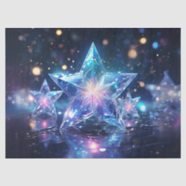 Transparentes Weihnachtsstars Dekoupage Craft Pape Seidenpapier