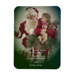 Transparenzeffekt Frohe Weihnachtsfamilie Foto Magnet