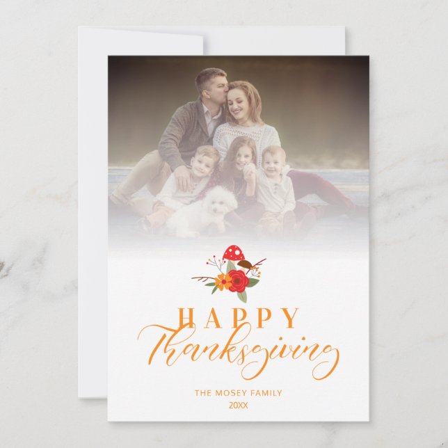 Transparenzfreudiges Thanksgiving-Foto (Vorderseite)