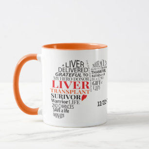 Transplant de foie personnalisé Survivant Mug de c