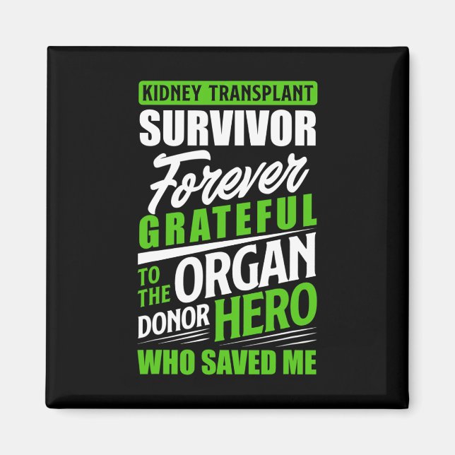 Transplantat Organ Niere Spender Empfänger Magnet (Vorne)