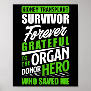Transplantat Organ Niere Spender Empfänger Poster