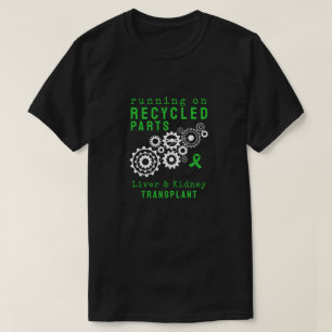 Transplantat recycelte Teile Steampunk-Zahnräder i T-Shirt