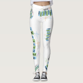 Transplantatempfänger Retro-Stil Leggings
