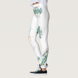 Transplantatempfänger Retro-Stil Leggings