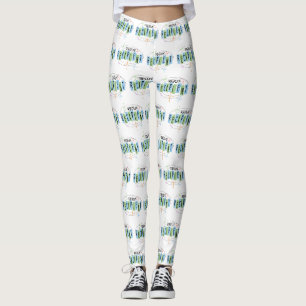 Transplantatempfänger Retro-Stil Leggings