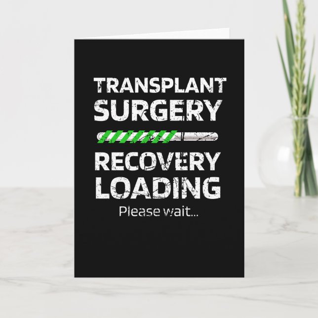 Transplantation Operation Erholung | Transplantatü Karte (Vorderseite)